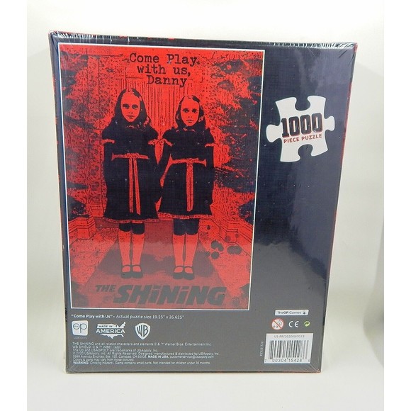 USAOPOLY The Shining Come Play with Us 1000 Piece Jigsaw Puzzle 19x27 - Picture 3 of 6